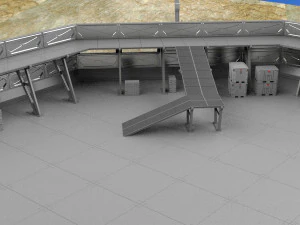 Whisky dell'avamposto dei soldati dell'astronave Modello 3D