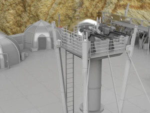 Whisky dell'avamposto dei soldati dell'astronave Modello 3D