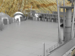 Whisky dell'avamposto dei soldati dell'astronave Modello 3D