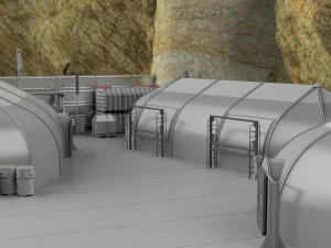 Whisky dell'avamposto dei soldati dell'astronave Modello 3D