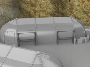 Whisky dell'avamposto dei soldati dell'astronave Modello 3D