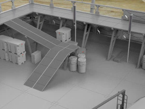 Whisky dell'avamposto dei soldati dell'astronave Modello 3D