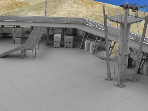 Whisky dell'avamposto dei soldati dell'astronave Modello 3D