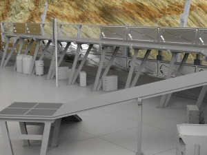 Whisky dell'avamposto dei soldati dell'astronave Modello 3D