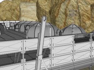 Whisky dell'avamposto dei soldati dell'astronave Modello 3D