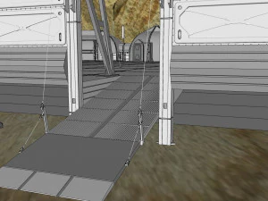 Whisky dell'avamposto dei soldati dell'astronave Modello 3D