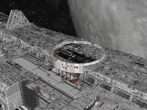 Starship troopers lunar base 3D Model
