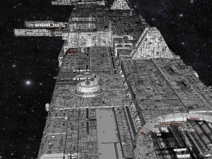 Starship troopers lunar base 3D Model