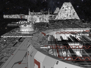 Starship troopers lunar base 3D मॉडल