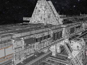 Starship troopers lunar base 3D मॉडल