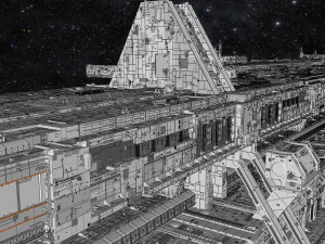Starship troopers lunar base 3D Model