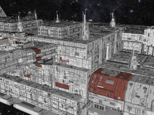 Starship troopers lunar base 3D मॉडल