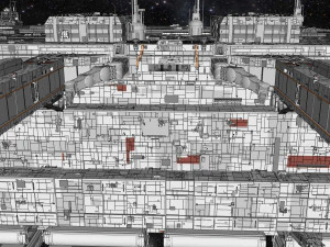 Starship troopers lunar base 3D Model