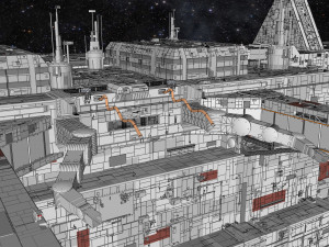 Starship troopers lunar base 3D मॉडल