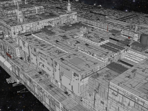 Starship troopers lunar base 3D मॉडल