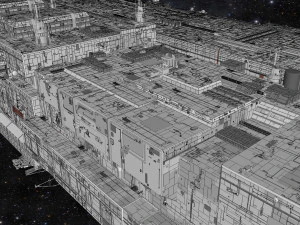 Starship troopers lunar base 3D Model