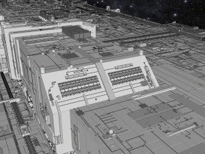 Starship troopers lunar base 3D Model