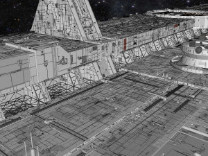 Starship troopers lunar base 3D Model