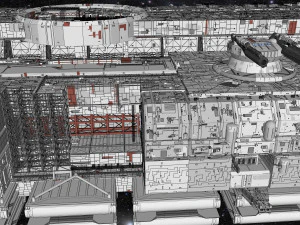 Starship troopers lunar base 3D Model