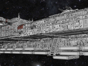 Starship troopers lunar base 3D मॉडल