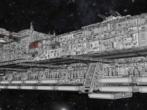 Starship troopers lunar base 3D Model