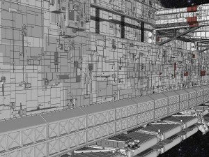 Starship troopers lunar base 3D Model
