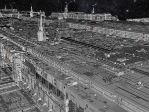 Starship troopers lunar base 3D मॉडल