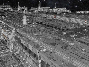 Starship troopers lunar base 3D Model