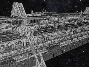 Starship troopers lunar base 3D मॉडल