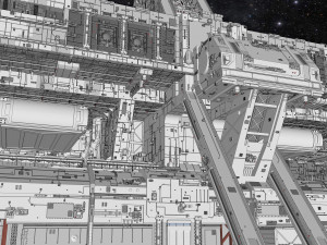 Starship troopers lunar base 3D मॉडल