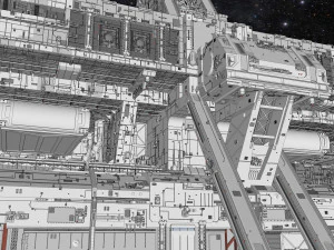 Starship troopers lunar base 3D Model