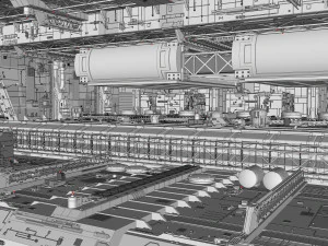 Starship troopers lunar base 3D Model