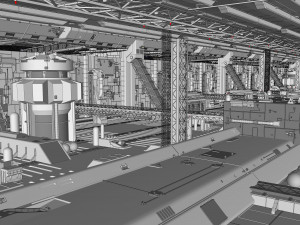 Starship troopers lunar base 3D मॉडल