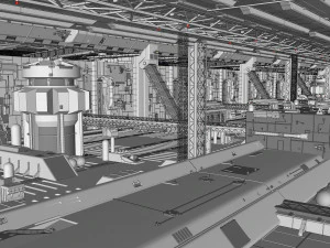 Starship troopers lunar base 3D Model