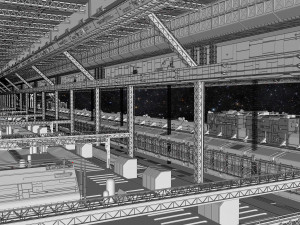 Starship troopers lunar base 3D मॉडल