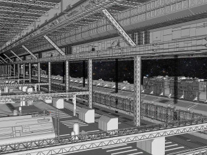 Starship troopers lunar base 3D Model