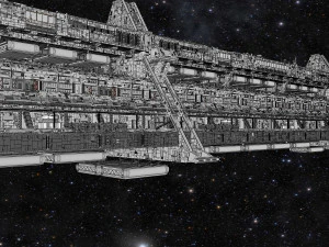 Starship troopers lunar base 3D Model