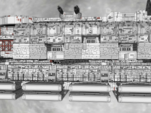 Starship troopers lunar base 3D मॉडल