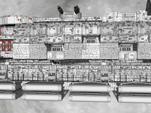 Starship troopers lunar base 3D Model