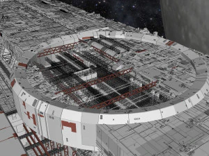 Starship troopers lunar base 3D Model