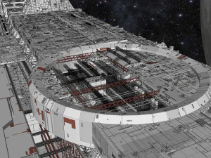 Starship troopers lunar base 3D Model