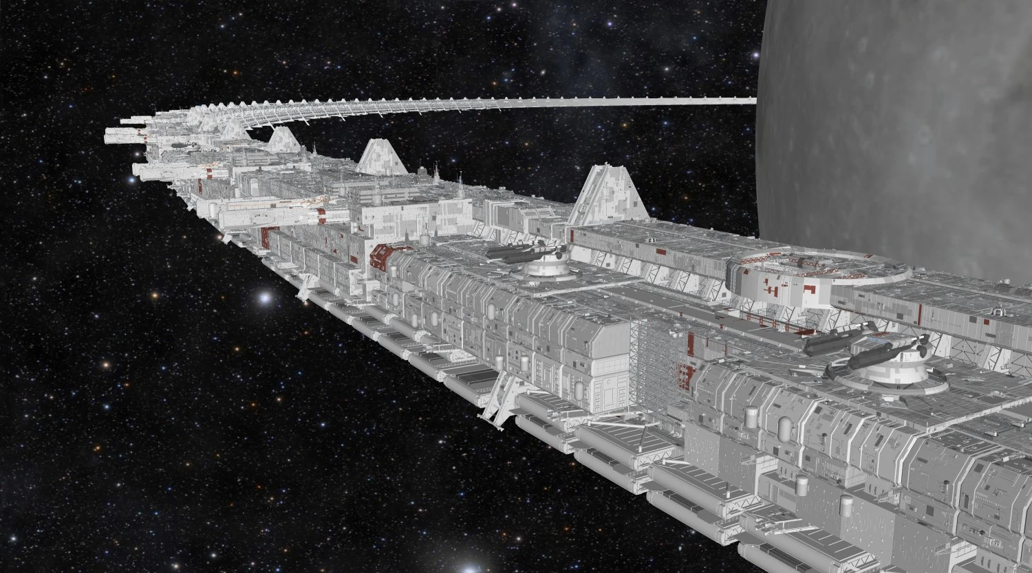 Starship troopers lunar base 3D Model .c4d .max .obj .3ds .fbx .stl .blend 