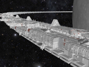 Starship troopers lunar base 3D 模型