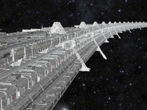 Starship troopers lunar base 3D Model
