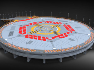 Sci-fi landing platform 4 Modelo 3D