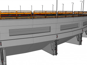 Sci-fi landing platform 4 Modelo 3D