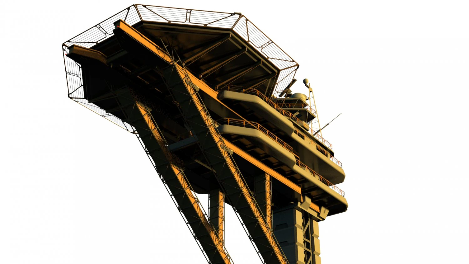 Sci fi landing platform 2 3D Model .c4d .max .obj .3ds .fbx .stl .blend 