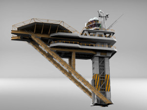 Sci fi landing platform 2 3D मॉडल