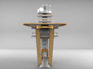 Sci fi landing platform 2 3D मॉडल