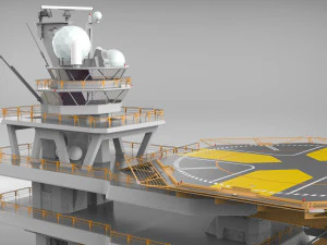 Sci fi landing platform 2 3D Model